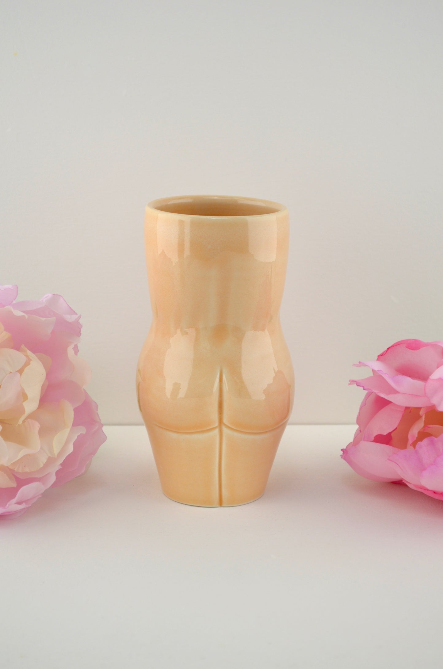 Freckled Apricot Lady Vase - Small