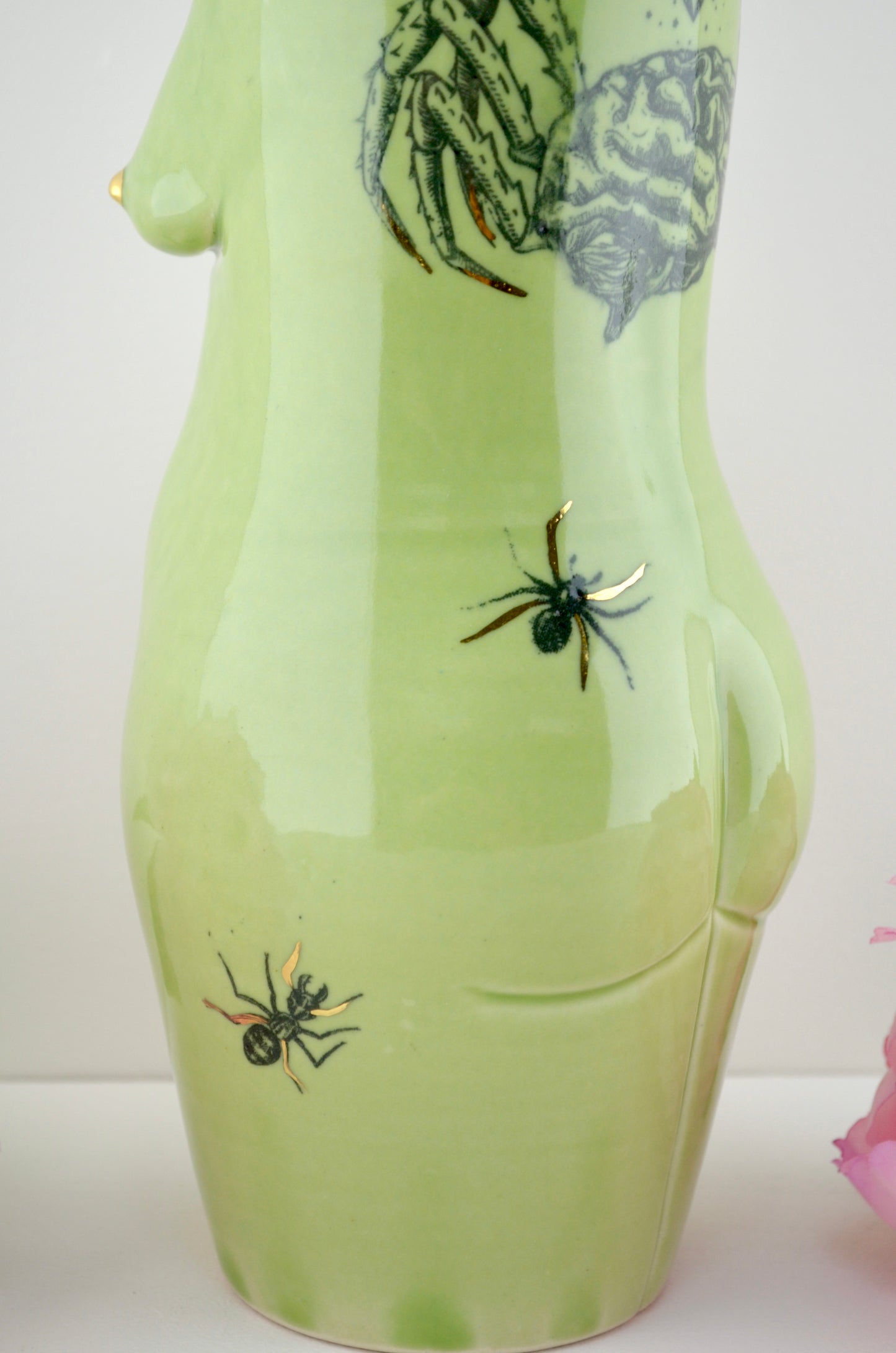 Brain Crab Lady Vase - Large