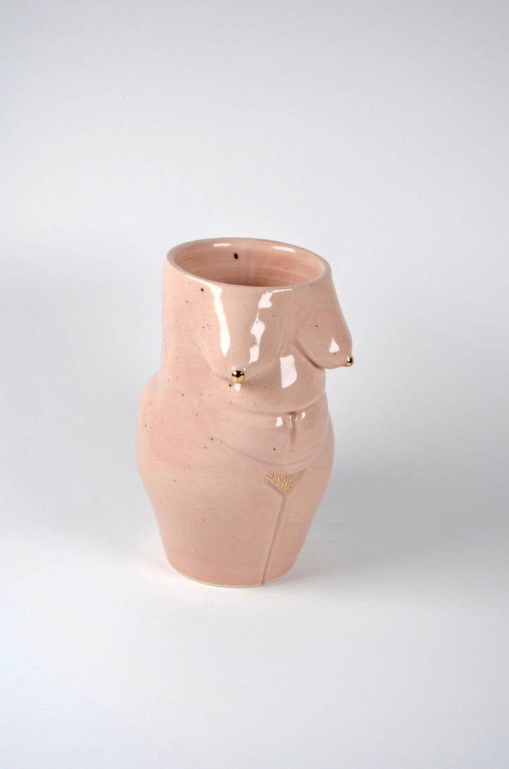 Pink Freckled Lady Vase - Small