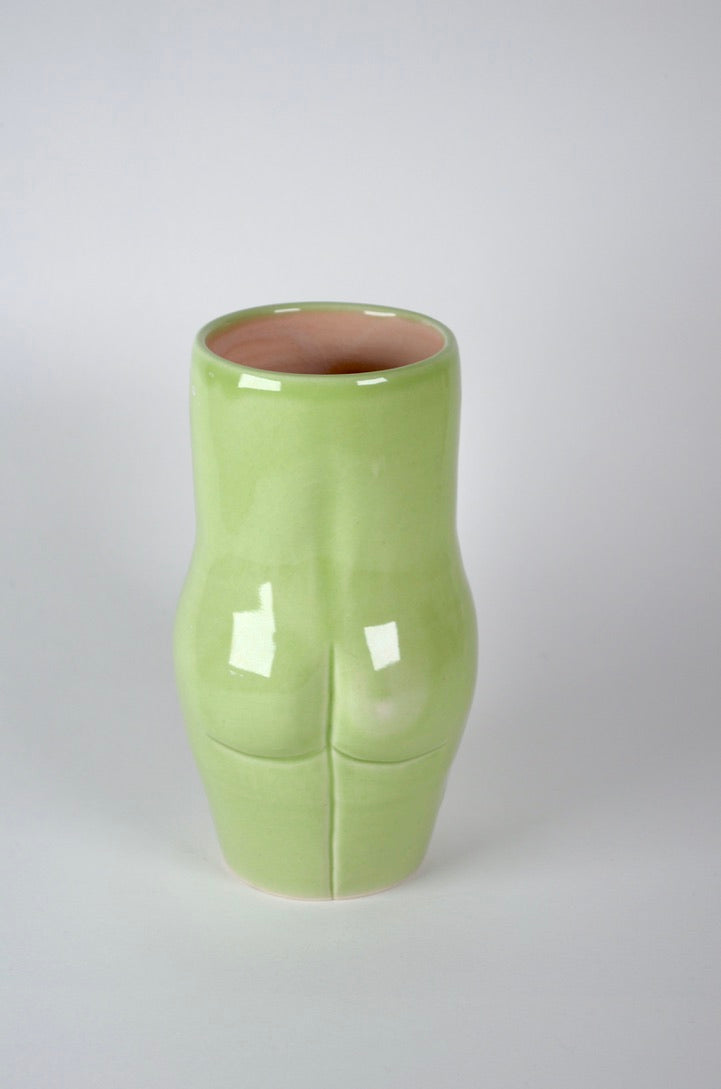 Pierced Green Lady Vase - Small