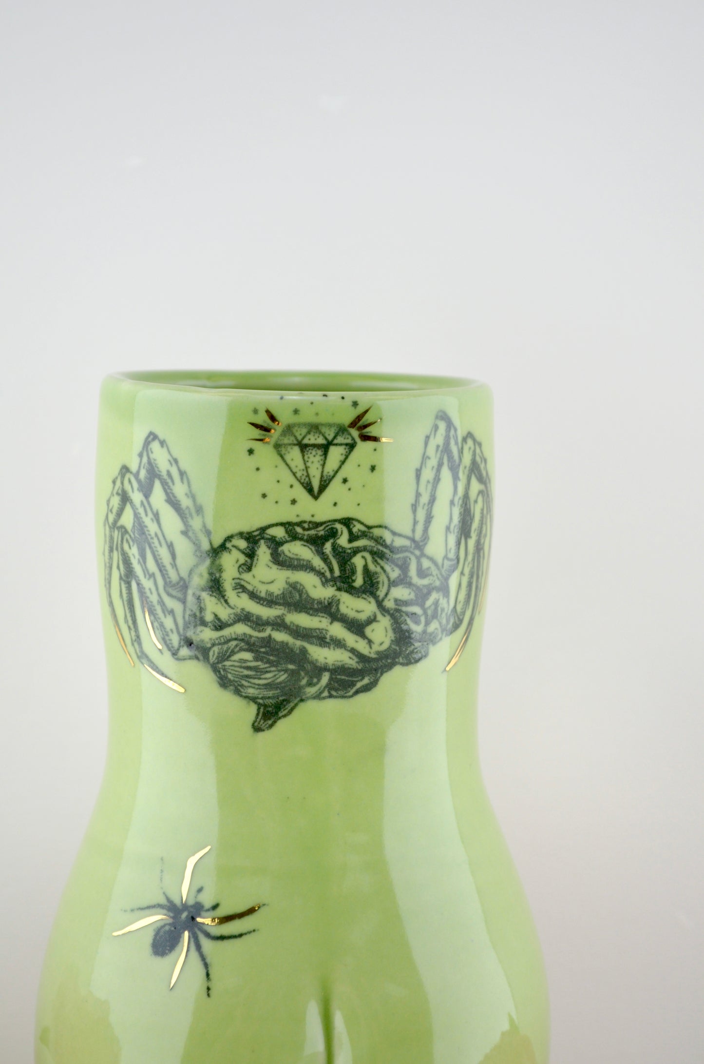 Brain Crab Lady Vase - Large